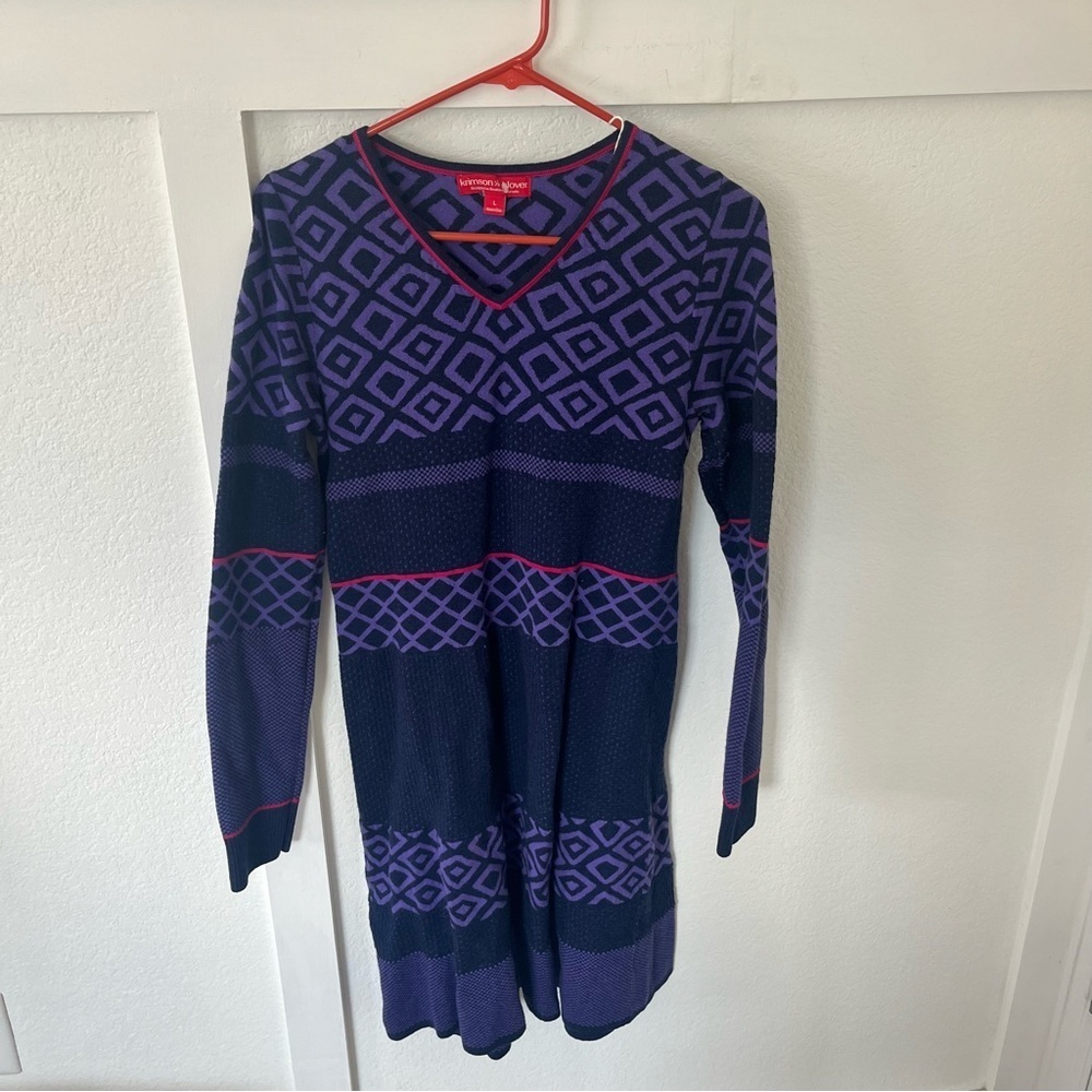 Krimson Klover Women's Large Merino Wool Sweater Dress